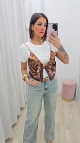 T-shirt Bandana Marrone