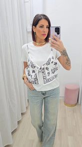T-shirt Bandana Bianco