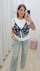 T-shirt Bandana Nera