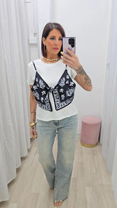 T-shirt Bandana Nera