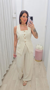 Coordinato Quadro Beige