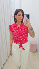 Camicia Pois Rossa