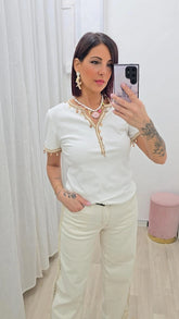 T SHIRT Conchiglia Bianco