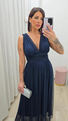 Abito Tulle Blu