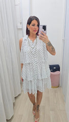 Abito Pois Bianco