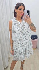 Abito Pois Bianco