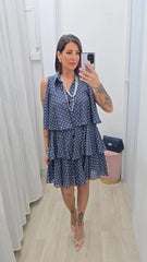 Abito Pois Blu