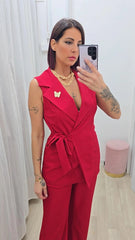 Tailleur Farfalla Rosso art 8641