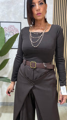 Pantalone Ely Marrone