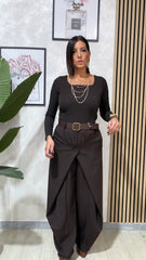 Pantalone Ely Marrone