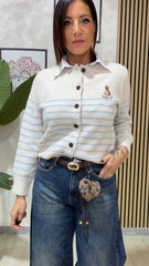 Cardigan Teddy Marrone art.1397