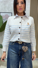 Cardigan Teddy Marrone art.1397