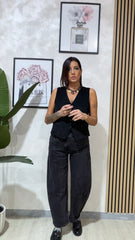 Jeans trasversale nero art. 1669