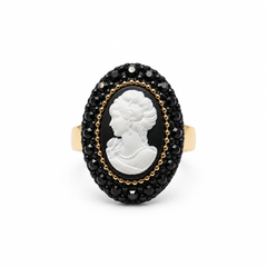 Anello Cameo Nero
