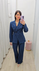 Tailleur Gessato Blu art..66793