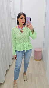 MAGLIA TRAFORO LIME