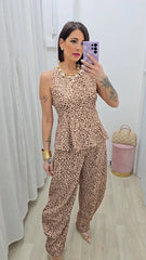 Coordinato Animalier Beige ART.22003