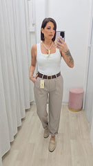 Pantalone Comfy Tortora art.8586