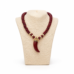 Collana Corno Bordo