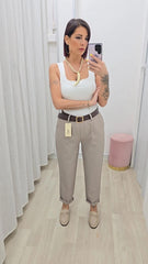 Pantalone Comfy Tortora art.8586