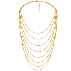 Collana Multi Filo Gold