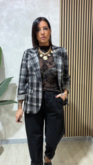 Blazer Quadri Nero
