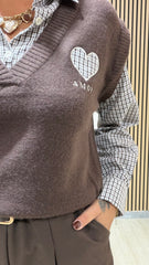 Gilet & Camicia Marrone