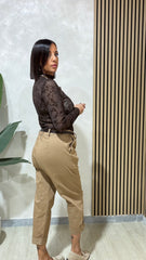 PANTALONE BOYFIT CAMEL  ART.33217