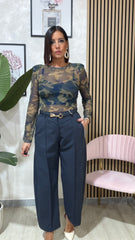 Pantalone Sigaretta Blu art.13614