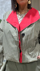 Bomber Quadretti Verde