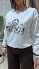 Felpa Brookly Bianca