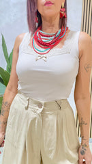 Canotta Saimon Beige