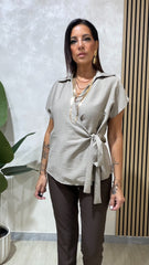 Camicia Portafoglio Beige