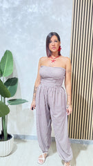 Coordinato Quadretti Beige