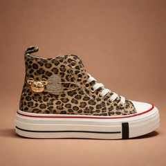 Sneakers alta maculato