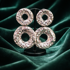 Orecchini Doppio Cerchio Silver