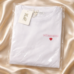 T-Shirt Scritta Odio tutti...