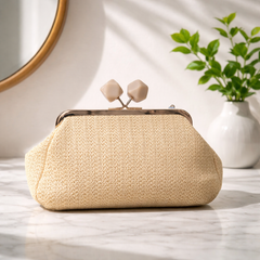 Pochette clutch Beige