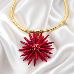Collana Riccio Di Mare Rossa