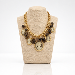 COLLANA CAMEO BEIGE