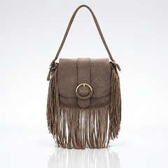 COVERI COLLECTION BORSA FRANGE TAUPE