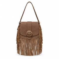 COVERI COLLECTION BORSA FRANGE MARRONE