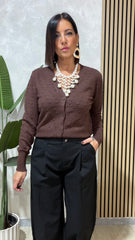 Cardigan Aura Marrone
