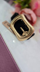 CINTURA ECOCAMOSCIO NERA