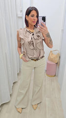 JEANS ZAMPA BEIGE ART.32504