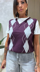 Gilet+Maglia Bordeaux