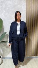 Coordinato sport chic blu art.7162
