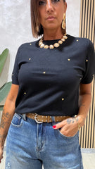 Maglia Cuori Nera
