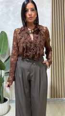 Camicia Soft  Marrone