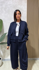 Coordinato sport chic blu art.7162